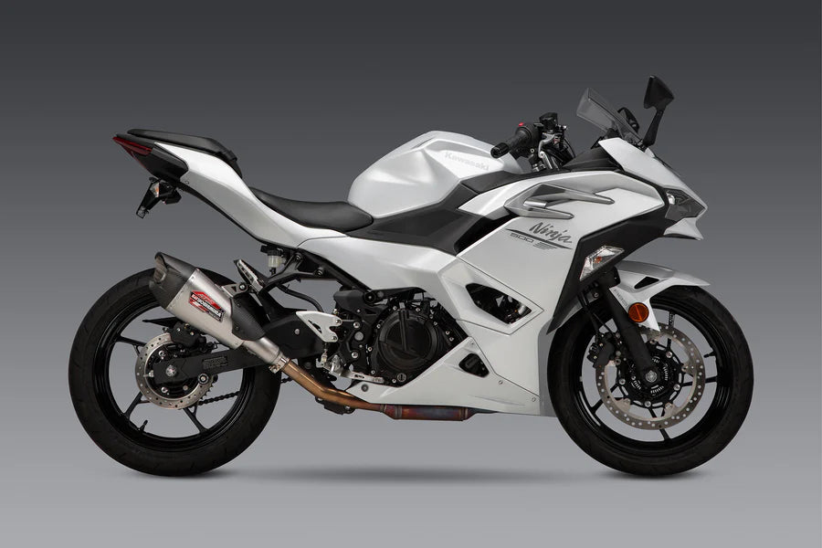 Yoshimura NINJA 500/400 / Z500/400 18-24 AT2 Stainless Slip-On Exhaust, w/ Stainless Muffler (Copy).