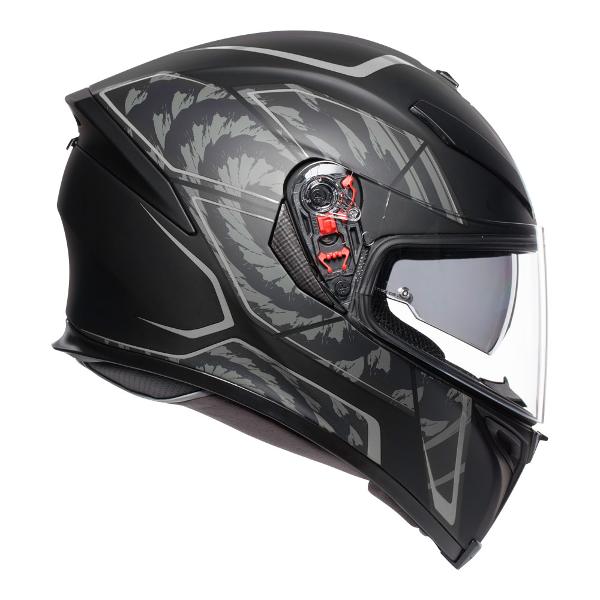 AGV K5 S Tornado Matt Black/Silver.