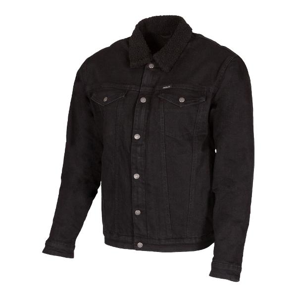 MERLIN Jacket Sherpa D3O Black DENIM JACKET.
