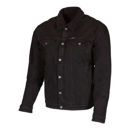 MERLIN Jacket Sherpa D3O Black DENIM JACKET.
