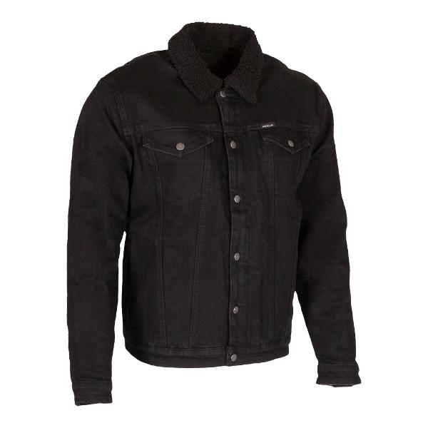 MERLIN Jacket Sherpa D3O Black DENIM JACKET.